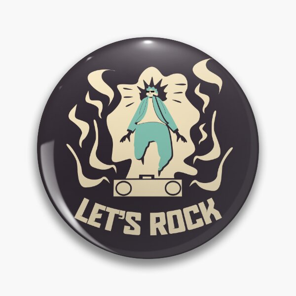 Item preview, Let's Rock Minimalist Music Lover Illustration designed and sold by beboplab.
