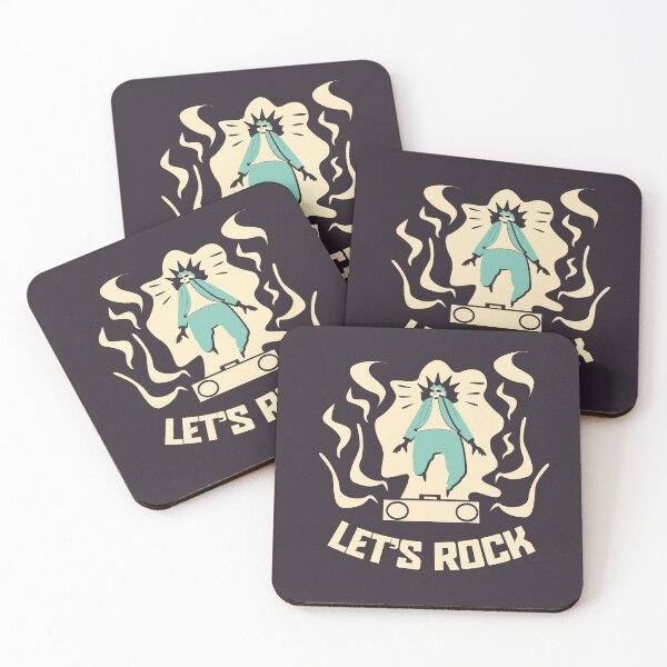 Item preview, Let's Rock Minimalist Music Lover Illustration designed and sold by beboplab.
