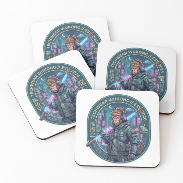 Item preview, Techwear Sun Wukong – Cyberpunk Monkey King Emblem designed and sold by Surviving Monday Club.