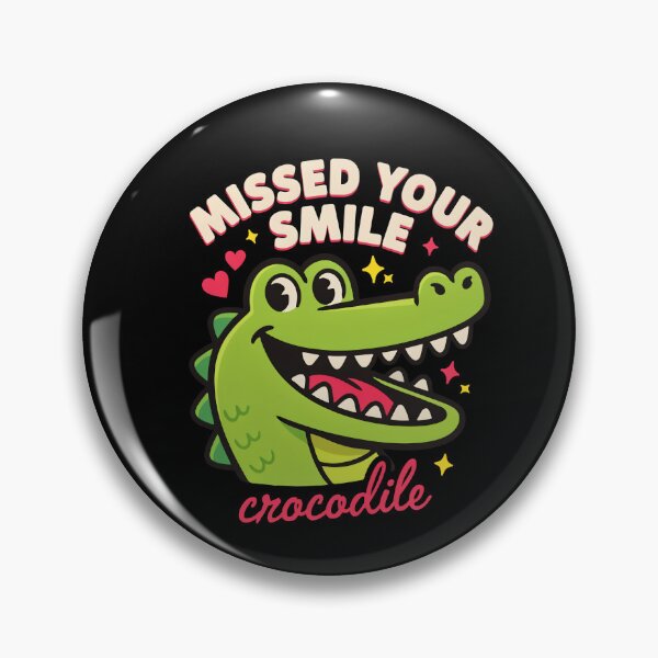 Item preview, Missed Your Smile Crocodile designed and sold by InkRebelia.