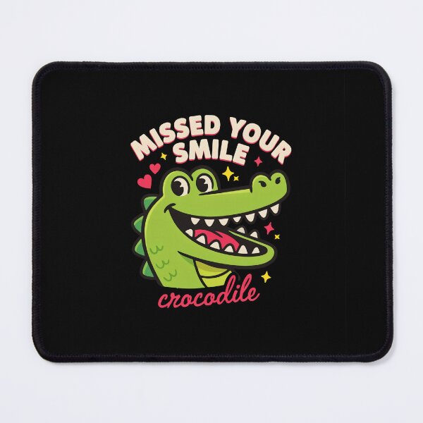 Item preview, Missed Your Smile Crocodile designed and sold by InkRebelia.