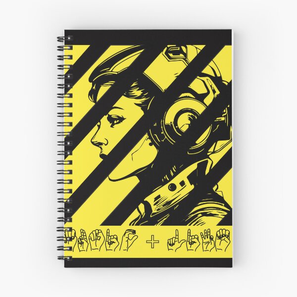 Item preview, MUSIC AND LIFE ASL Fingerspelling | Cyberpunk Industrial Streetwear designed and sold by ASL SIGNPRO CLEARSIGNS.