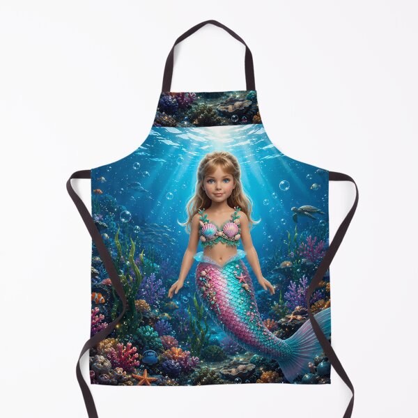 Item preview, Little Mermaid in an Enchanted Underwater Kingdom designed and sold by Moxie-Cat-Universe.
