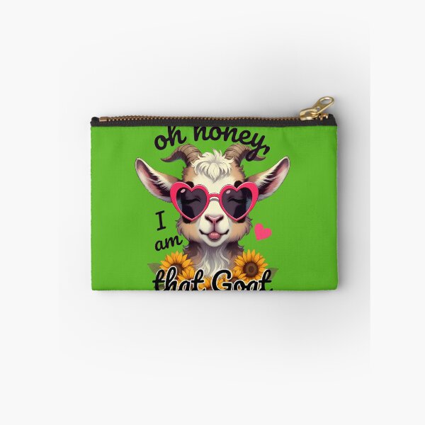 Item preview, Cute Goat Heart Sunglasses Sunflower Quote Oh Honey I Am That Goat designed and sold by digitalbob60.