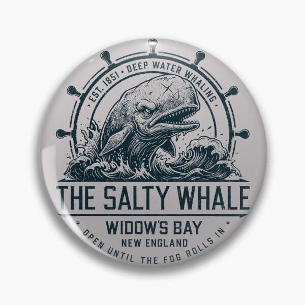 Item preview, The Salty Whale of Widow's Bay Vintage Whaling Nautical Seafood Restaurant Bar Pub Lts designed and sold by Alema Art.