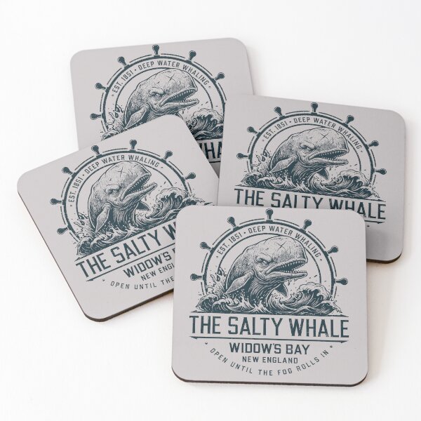 Item preview, The Salty Whale of Widow's Bay Vintage Whaling Nautical Seafood Restaurant Bar Pub Lts designed and sold by Alema Art.