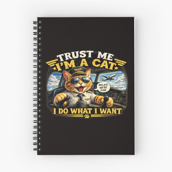 Item preview, Trust Me, I'm a Cat Pilot – Funny Cat Airplane Graphic T-Shirt designed and sold by Wonza22yara.