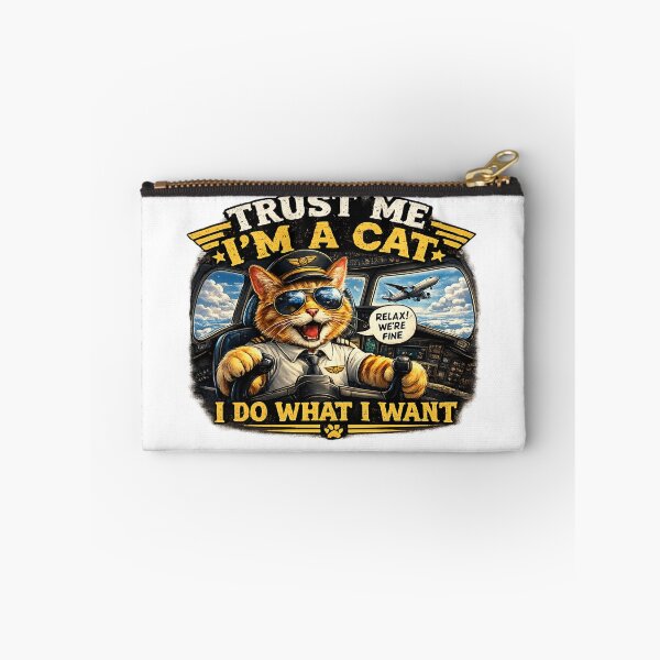 Item preview, Trust Me, I'm a Cat Pilot – Funny Cat Airplane Graphic T-Shirt designed and sold by Wonza22yara.