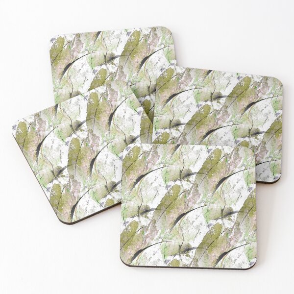 Item preview, Grunge Autumn Leaves in Green designed and sold by Artistestella.