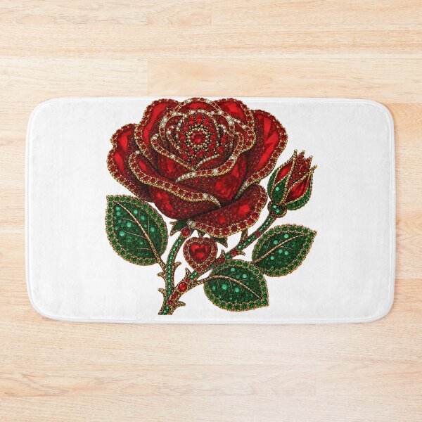 Item preview, CRYSTAL RED ROSE JEWEL designed and sold by wordspixies.