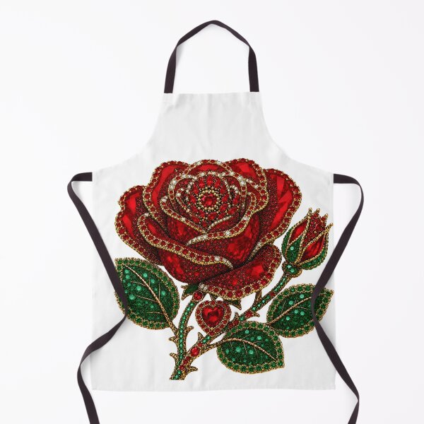 Item preview, CRYSTAL RED ROSE JEWEL designed and sold by wordspixies.
