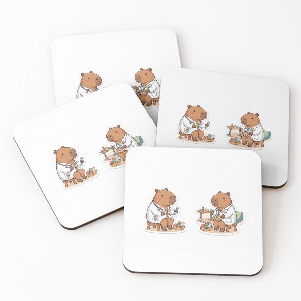 Item preview, Occupational Therapist Capybara Sticker - Cute Medical & Therapy Art designed and sold by palette fox.