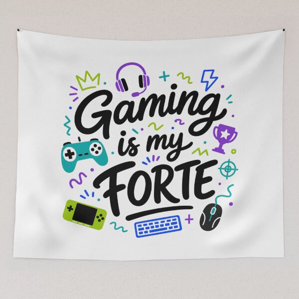 Item preview, Gaming Is My Forte Gamer T-Shirt Video Game Tee Gaming Controller Shirt Pc Gamer Gift Retro Gaming Apparel designed and sold by Rosie's Wildflower Boutique.