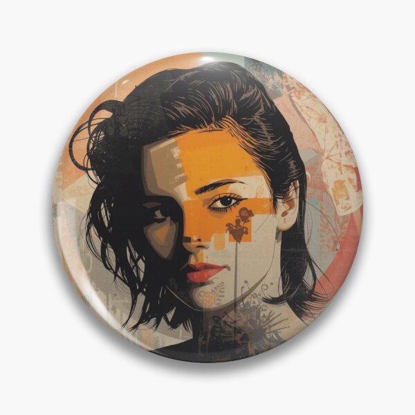 Item preview, Retro Street Art Noir Female Portrait Graphic designed and sold by ERODED SELF.