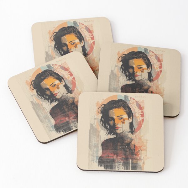 Item preview, Retro Street Art Noir Female Portrait Graphic designed and sold by ERODED SELF.