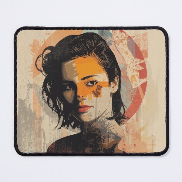 Item preview, Retro Street Art Noir Female Portrait Graphic designed and sold by ERODED SELF.