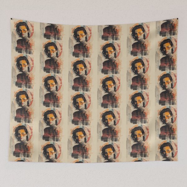 Item preview, Retro Street Art Noir Female Portrait Graphic designed and sold by ERODED SELF.