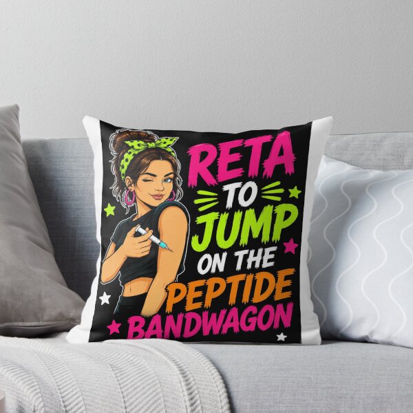 Item preview, RETA To Jump On The Peptide Bandwagon Funny Fitness Injection Shirt | Peptide Humor Workout Tee designed and sold by RJsTees.