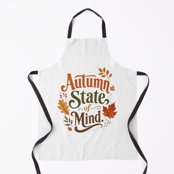 Item preview, Autumn State Of Mind Fall Season Leaves Typographic designed and sold by ElcastDesigns.