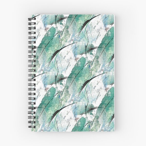 Item preview, Grunge Autumn Leaves in Teal designed and sold by Artistestella.