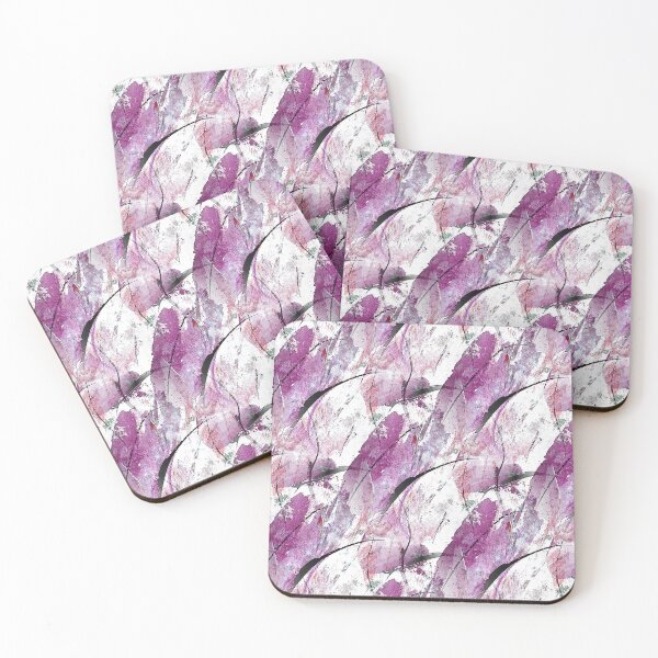 Item preview, Grunge Autumn Leaves in Pink designed and sold by Artistestella.