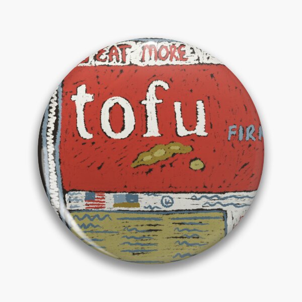 Item preview, tofu drawing kitchen art oil pastel designed and sold by KitschByKate.