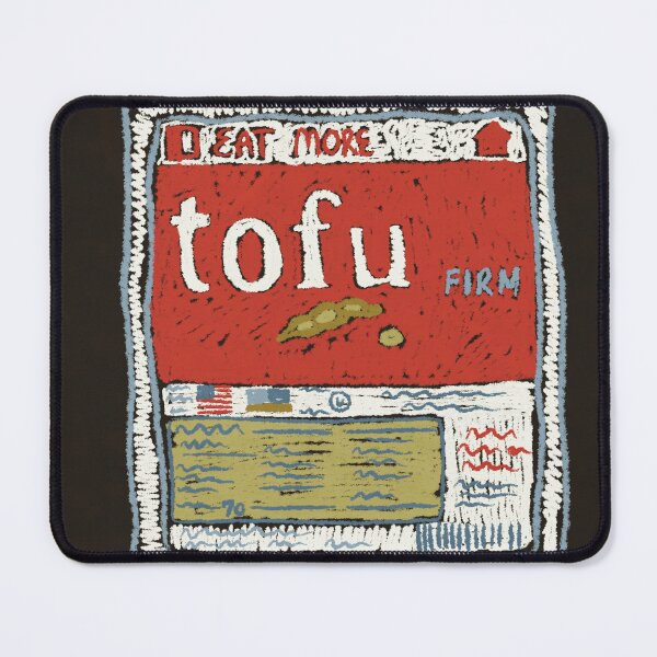 Item preview, tofu drawing kitchen art oil pastel designed and sold by KitschByKate.
