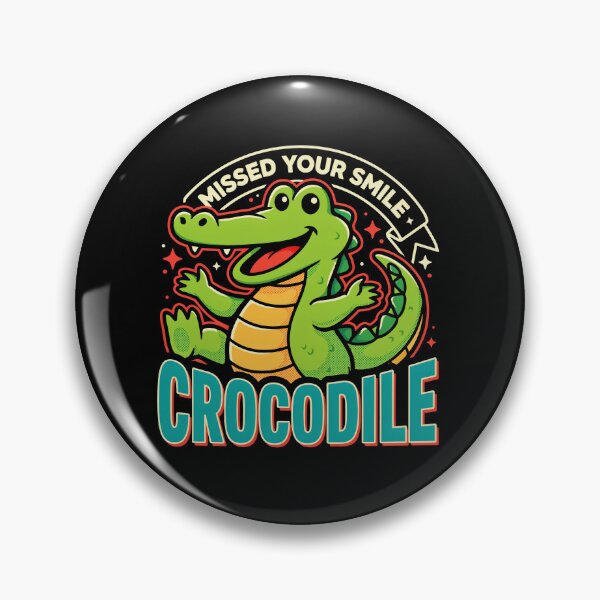 Item preview, Missed Your Smile Crocodile designed and sold by InkRebelia.