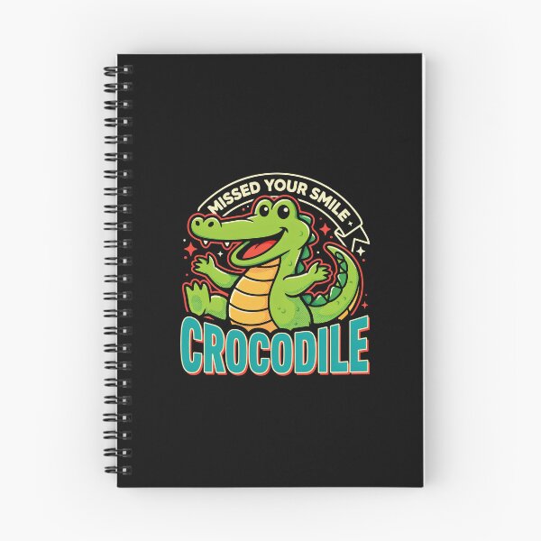 Item preview, Missed Your Smile Crocodile designed and sold by InkRebelia.