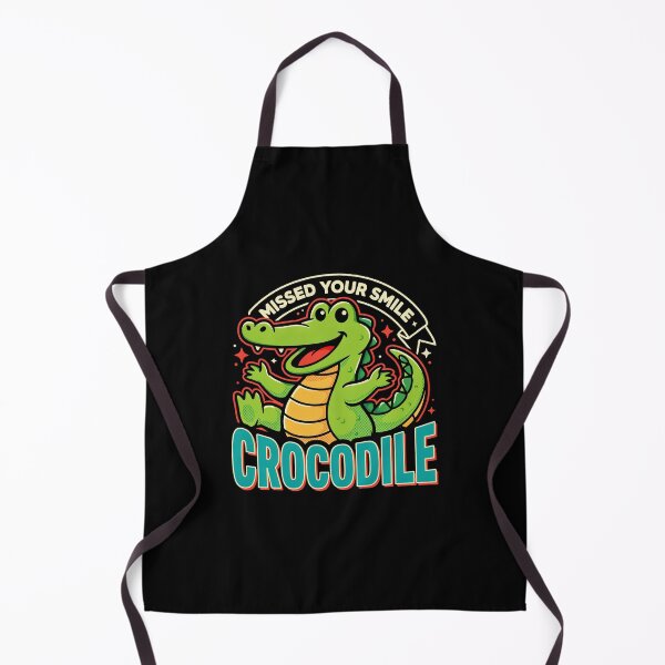 Item preview, Missed Your Smile Crocodile designed and sold by InkRebelia.