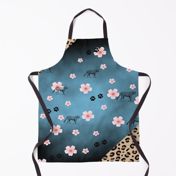 Item preview, Wild Cheetah Cherry Blossoms Blue Reimagined  designed and sold by MariahDaGoatedPrincess.