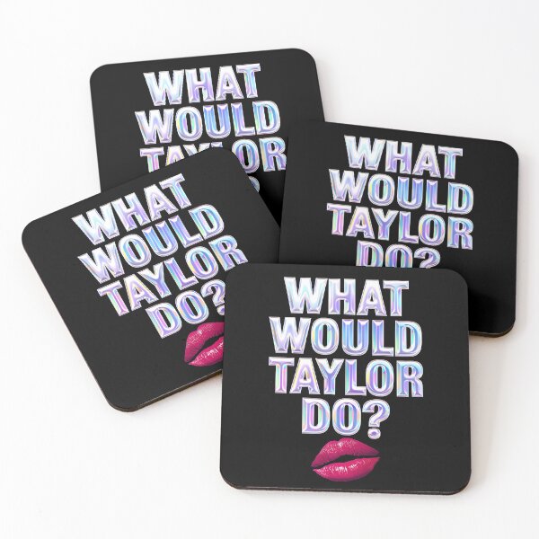 Item preview, What Would Taylor Do - Retro Holographic 3D Typography Art designed and sold by A-M-G-Shop.