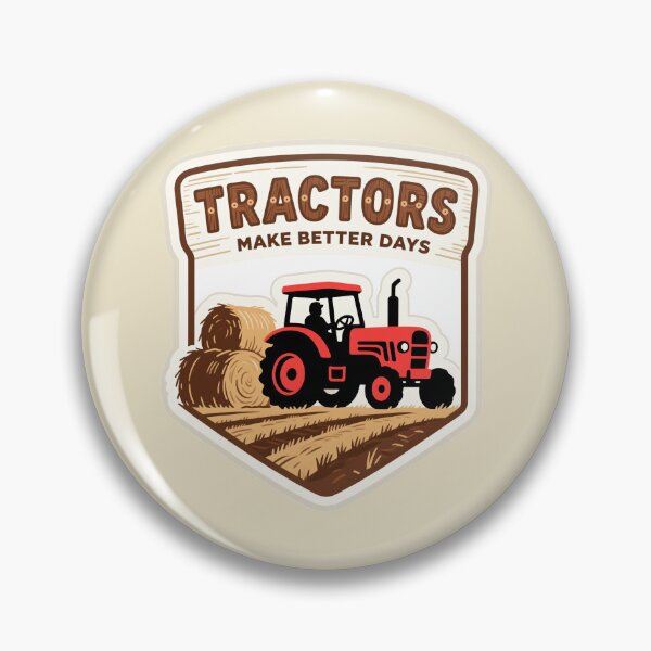 Item preview, TRACTORS MAKE BETTER DAYS – Pickup Beside Hay Bales Farming Design designed and sold by tarkone.