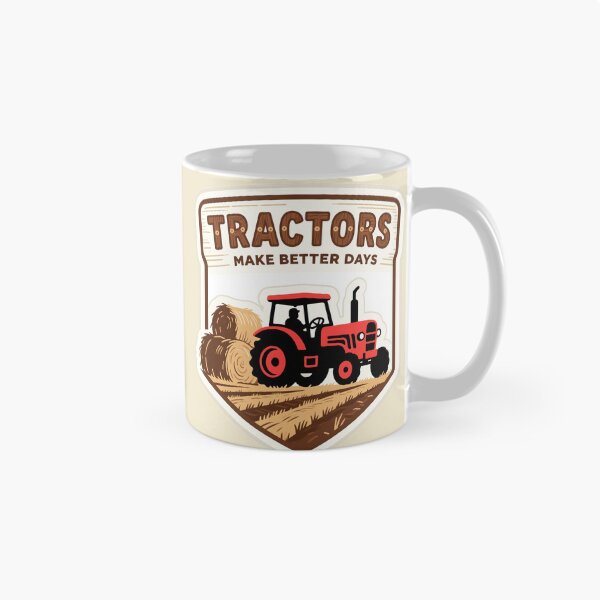 Item preview, TRACTORS MAKE BETTER DAYS – Pickup Beside Hay Bales Farming Design designed and sold by tarkone.