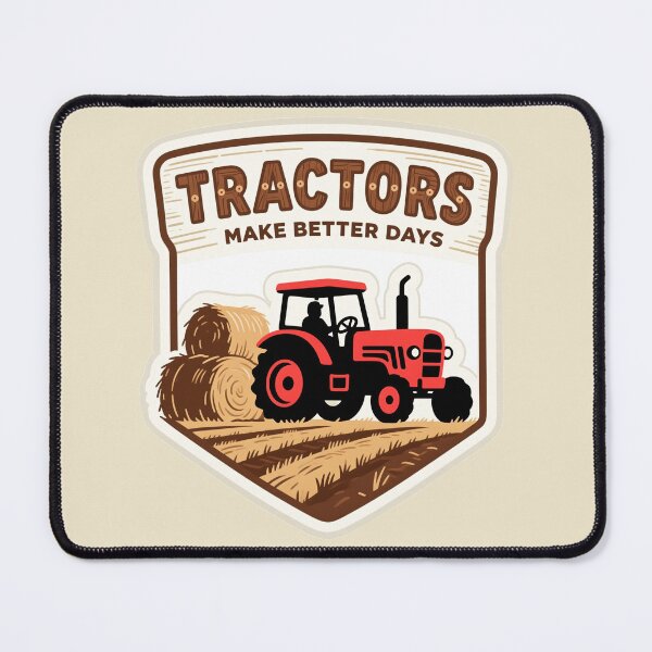 Item preview, TRACTORS MAKE BETTER DAYS – Pickup Beside Hay Bales Farming Design designed and sold by tarkone.