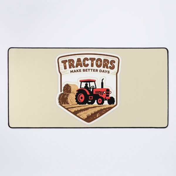 Item preview, TRACTORS MAKE BETTER DAYS – Pickup Beside Hay Bales Farming Design designed and sold by tarkone.