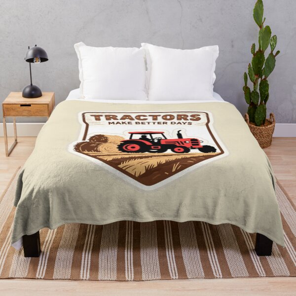 Item preview, TRACTORS MAKE BETTER DAYS – Pickup Beside Hay Bales Farming Design designed and sold by tarkone.