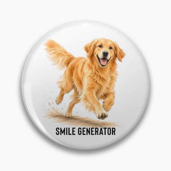Item preview, Smile Generator Golden Retriever | Happy Dog Watercolor Gift designed and sold by PAPIRO SIGLO XXI.