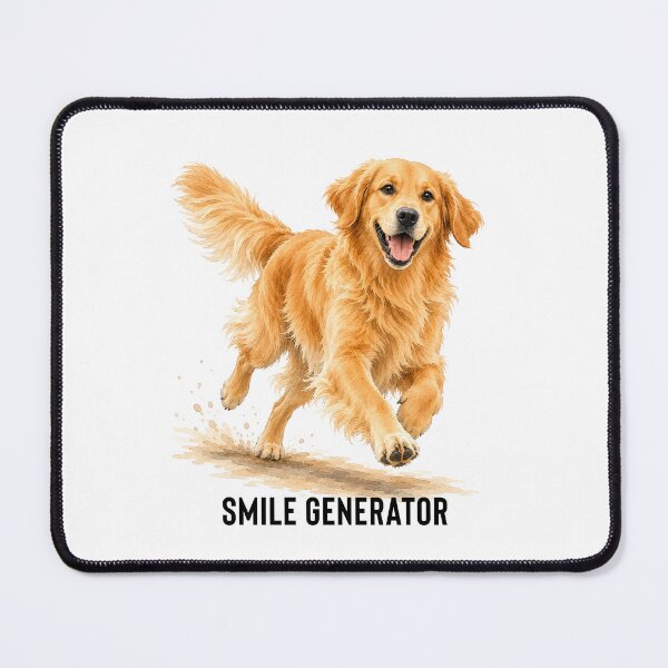Item preview, Smile Generator Golden Retriever | Happy Dog Watercolor Gift designed and sold by PAPIRO SIGLO XXI.