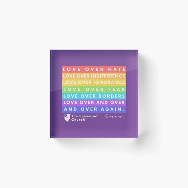Item preview, Love Over Hate - The Episcopal Church™ designed and sold by Canterbury Episcopal Campus Ministry at Texas Tech University .
