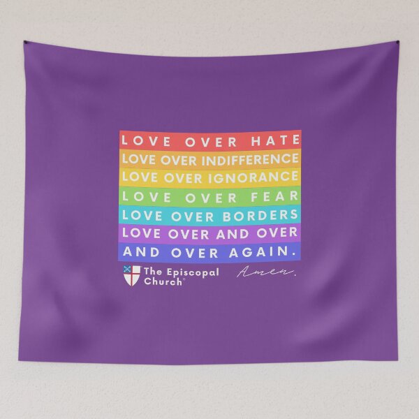 Item preview, Love Over Hate - The Episcopal Church™ designed and sold by Canterbury Episcopal Campus Ministry at Texas Tech University .
