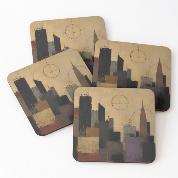 Item preview, Abstract Geometric City Skyline designed and sold by YannisZART.