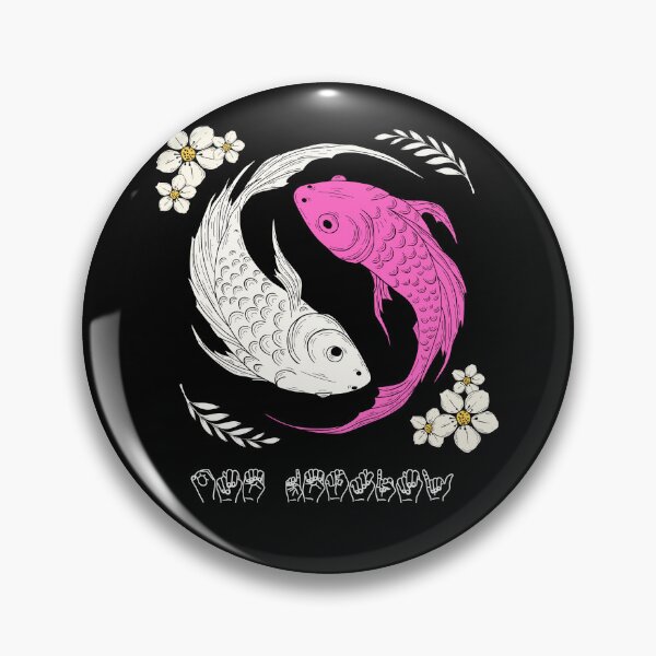 Item preview, Good Energy ASL Fingerspelling | Yin Yang Koi Fish Tattoo Streetwear designed and sold by ASL SIGNPRO CLEARSIGNS.