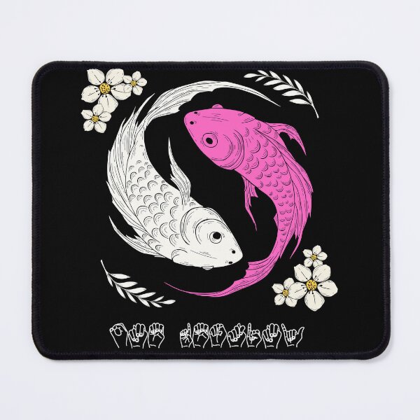 Item preview, Good Energy ASL Fingerspelling | Yin Yang Koi Fish Tattoo Streetwear designed and sold by ASL SIGNPRO CLEARSIGNS.