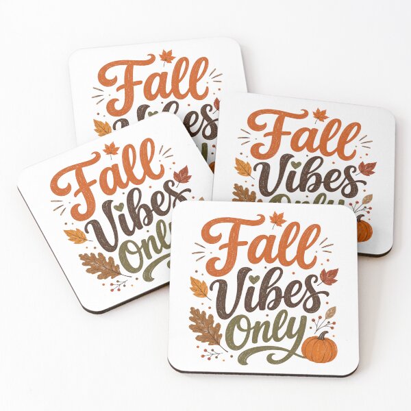Item preview, Fall Vibes Only Pumpkin Season Leaves Typographic designed and sold by ElcastDesigns.