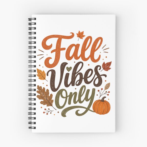 Item preview, Fall Vibes Only Pumpkin Season Leaves Typographic designed and sold by ElcastDesigns.