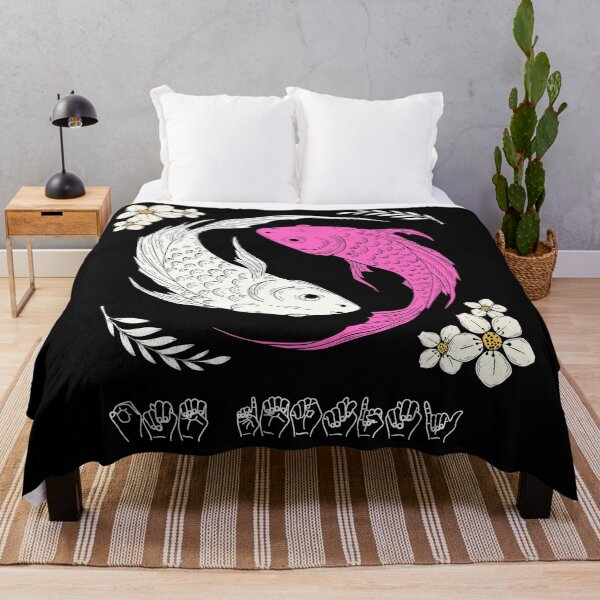 Item preview, Good Energy ASL Fingerspelling | Yin Yang Koi Fish Tattoo Streetwear designed and sold by ASL SIGNPRO CLEARSIGNS.