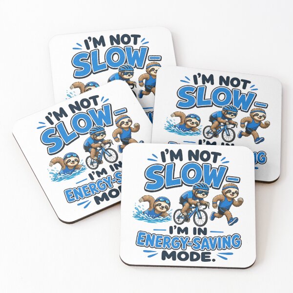 Item preview, I Am Not Slow I Am in Energy-Saving Mode Funny Triathlon Design, Funny Sloth Athlete, Triathlete Gift, Swim Bike Run, Endurance Athlete Gift designed and sold by colorleafz.