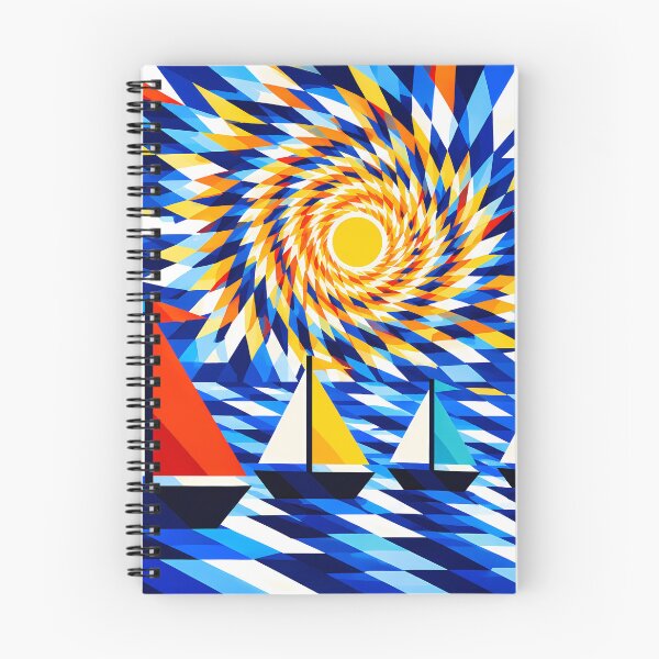 Item preview, Five Sailing Boats Abstract designed and sold by GooGoblin.