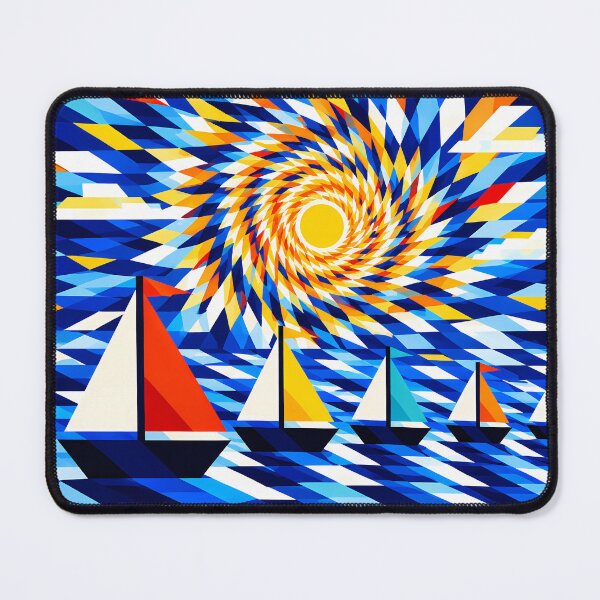 Item preview, Five Sailing Boats Abstract designed and sold by GooGoblin.